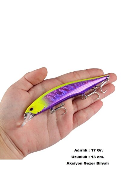 usmtekno Rapala Lures 17Gr.13 cm.Sahte Yem Turna Levrek Lüfer Ailesi Rapala M...