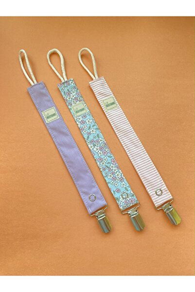 Le Petite Histoire 3'lü Emzik Askısı Zinciri %100 Pamuk Yıkanabilir