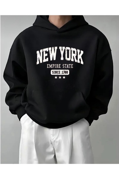 FUFLUNS سترة رياضية بقلنسوة للجنسين مطبوعة بحجم كبير