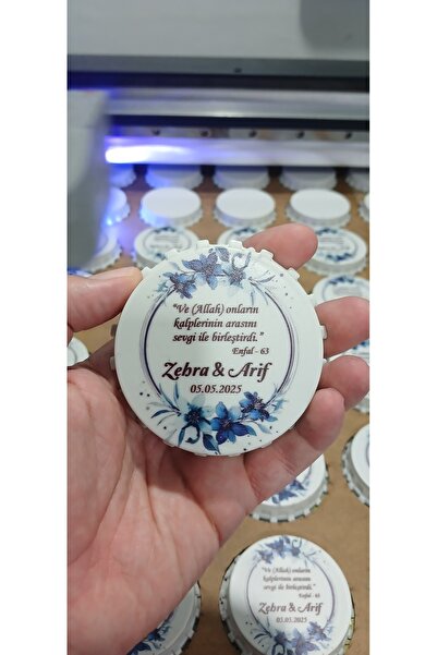 ARTEMİS Düğün Nişan Söz Nikah Mevlüd Hediyesi Gazoz Magnet Açacak