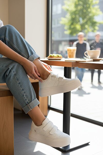 Afşin Pantofi de aer cu velcro cu talpă înaltă, ortopedici, pantofi casual pe...