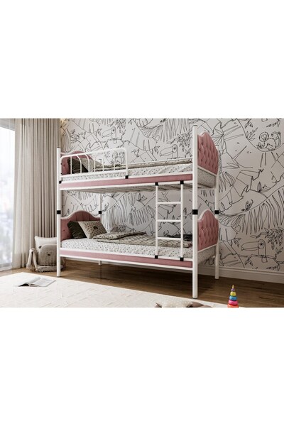 ARGİMO Melis Çift Katlı Metal Ranza Ve Karyola 90x200