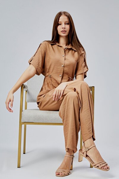 Bolivente Mink Relaxed Cut Shirt Trousers Set