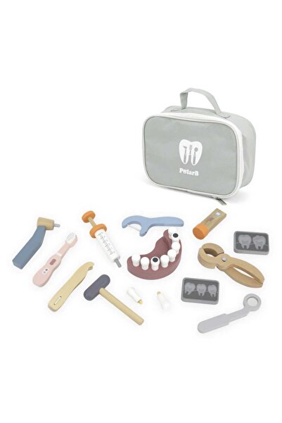 Viga Toys Set stomatologic Viga PolarB, din lemn, cu geantă KID442025