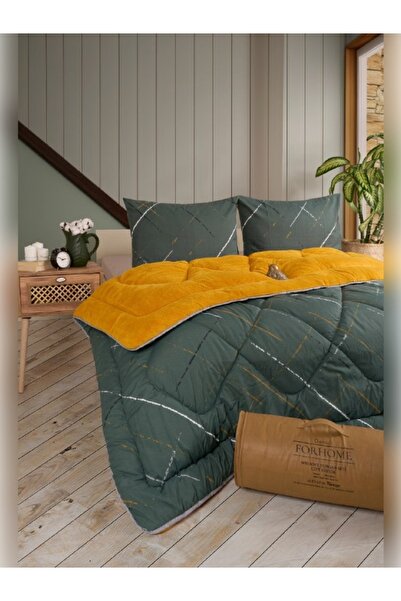 argehome طقم لحاف وغطاء وسادة مزدوج من ويلسوفت ذو وجهين