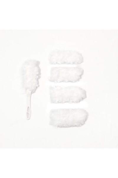 Pro Clean Official Pamatuf praf 360 Fluffy Duster White Pro Clean cu 5 rezerve