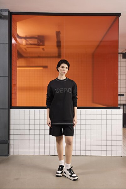 GMG FIRENZE Gmg Fırenze Велосипедна кофта Чорна Чоловіча Світшот GU25MSS08020