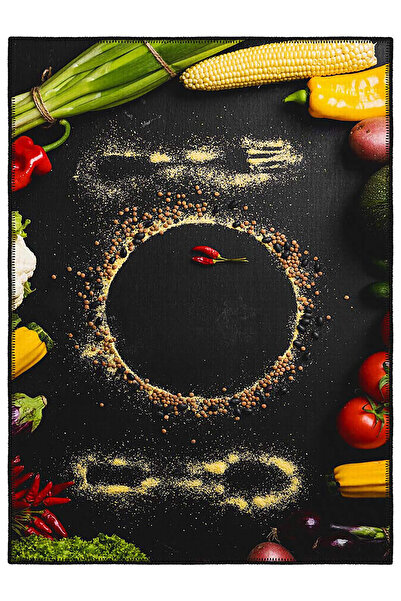 Homefesto Mutfak Halısı, Yıkanabilir Şönil, Kaymaz Dokuma Taban, Leke Tutmaz,...