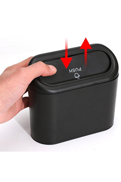 İK Kuzey سلة مهملات السيارة – حاوية تنظيم محمولة مع غطاء داخل السيارة