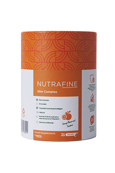 Nutrafine Slim Complex –Glukomannan, Bromelain, Tripeptit Kolajen, Vitamin & Mineral Metabolizma Desteği