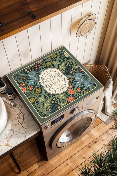 Homefesto Non-Slip Base Washing Machine Cover Modern Convenient Washable Mat Çmş18