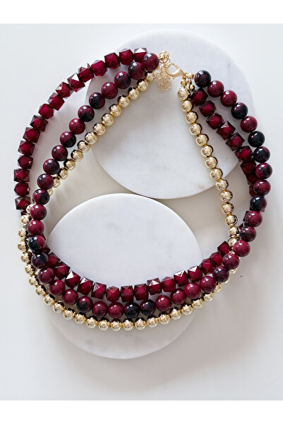 CHARMLUCKY BONCUK-TOPÇUK 3LÜ KOLYE