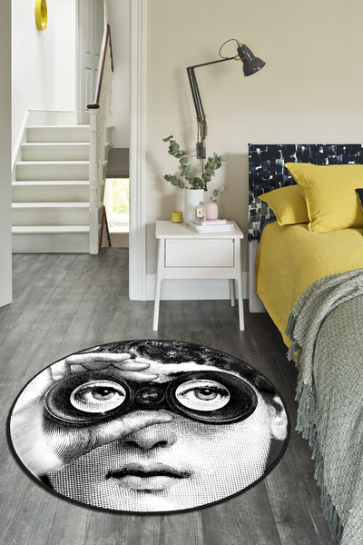 Homefesto Özel Tasarım, Kaymaz Taban, İnce, Yıkanabilir, Dekoratif Modern Hal...