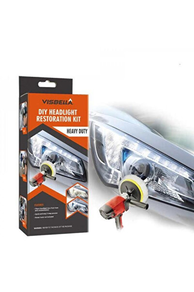 TEHNOSHOP Kit polisare faruri, discuri abrazive, pasta, accesorii