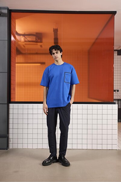 GMG FIRENZE Ανδρικό μπλουζάκι Crew Neck Oversize