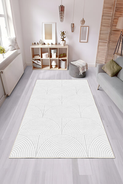 Homefesto Özel Tasarım, Kaymaz Taban, İnce, Yıkanabilir, Dekoratif Modern Hal...
