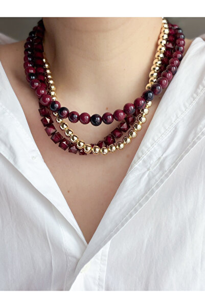 CHARMLUCKY BONCUK-TOPÇUK 3LÜ KOLYE