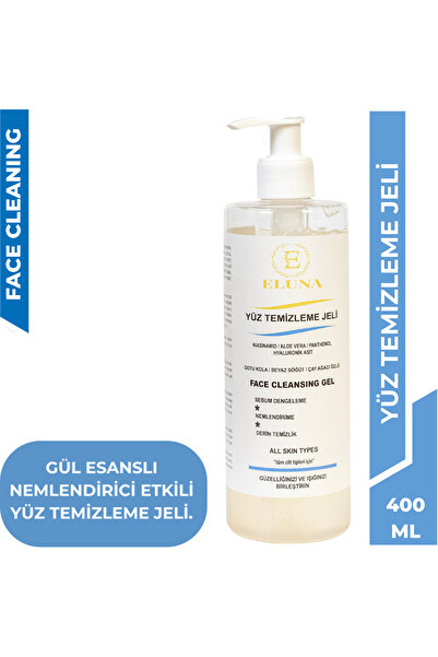 Eluna 400 ml Yüz Temizleme Jeli Hyaluronik Asitli, Sebum Dengeleyici, Nemlend...