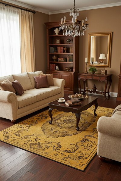 Rose'n Home Arte DS002 Vintage Klasik Desenli Dekoratif Dokuma Halı