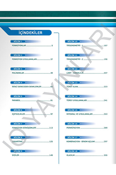 IQ YAYINLARI IQ Yayınları, AYT Matematik Soru Bankası, Başlıyorum Serisi