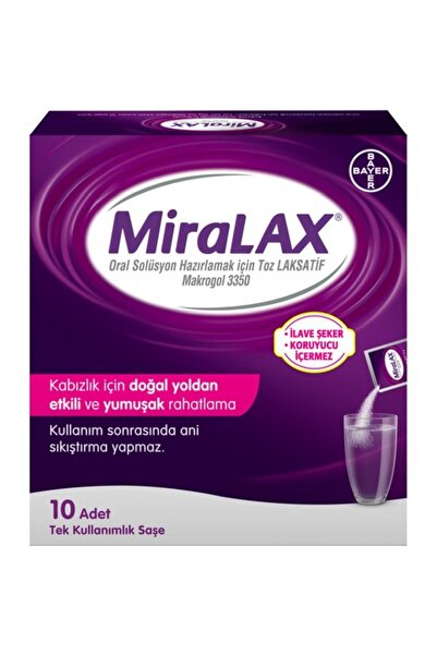 Bayer Miralax Oral Solüsyon Makrogol 3350 10 Saşe