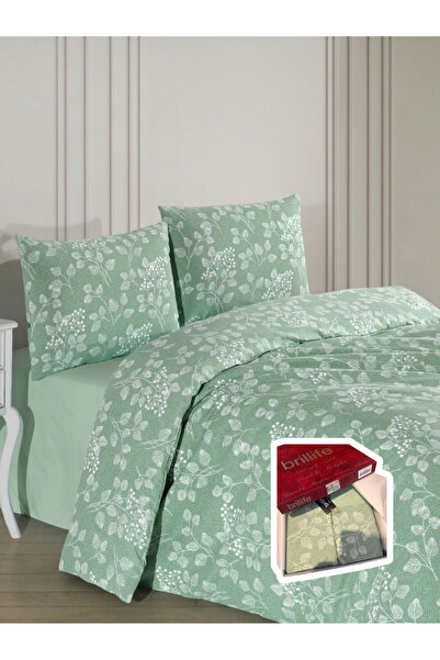 Brillife Kutulu pamuk çift kişilik nevresim takımı 4 parça