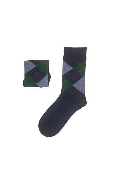 FENRA STUDIO Blue Baklava Patterned Classic Socks