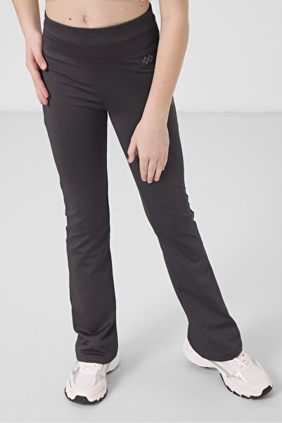 TOMMY LIFE Anthracite Flexible Standard Fit Basic Spanish Leggings for Girls - 75193