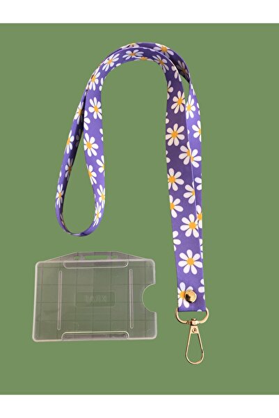 Staffy Papatya Temalı Boyun Askı Ipi Ve Kartlık
