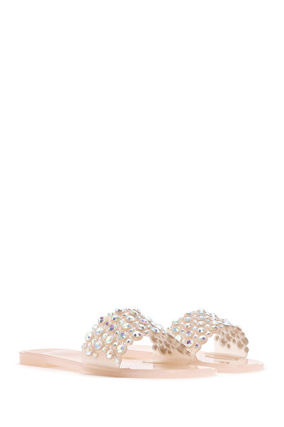 Derimod Γυναικείες Παντόφλες Πέτρινες Μπεζ Ζελέ 25SFE4917PV