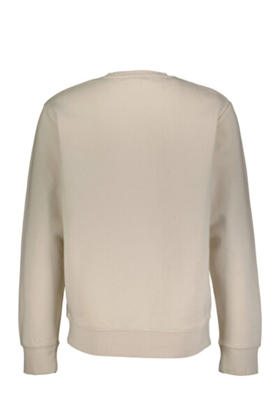 Jack & Jones Мъжка бежова блуза с качулка и обло деколте Tr Ss25 12290659-Moonbeam