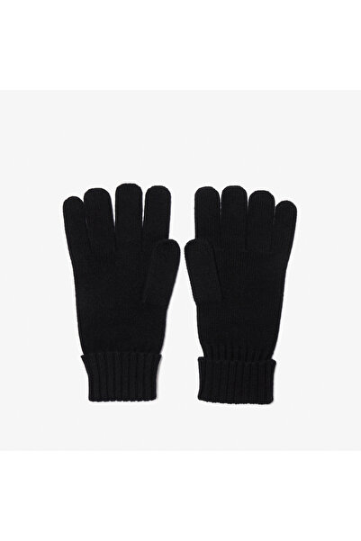 Lacoste Unisex Black Gloves