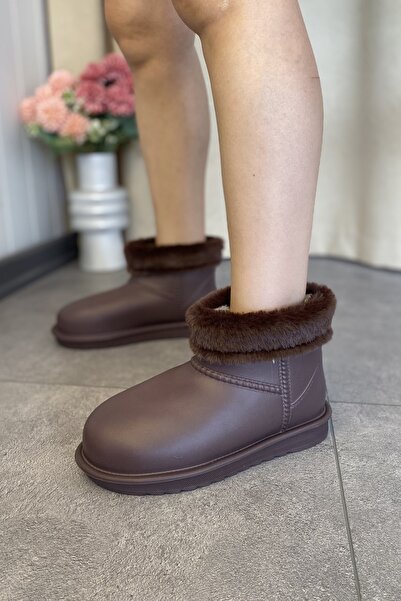 Tamdabu Ayakkabı ΚΑΦΕ ΑΔΙΑΒΡΟΧΕΣ ΚΟΝΤΕΣ ΓΥΝΑΙΚΕΙΕΣ ΜΠΟΤΕΣ ΒΡΟΧΗΣ ΜΕ ΕΠΕΞΕΡΓΑΣΜΕΝΗ ΕΞΩΤΕΡΙΚΗ ΣΟΜΠΑ TMD2025200