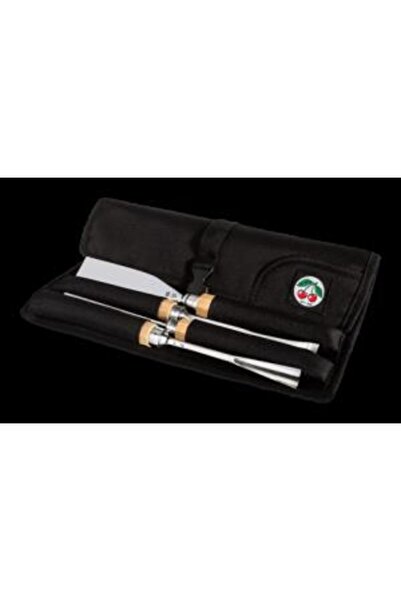 Kirschen Two Cherries Ahşap Oyma Temel Set İlave Aletler Seti 4 Parça Rulo Be...