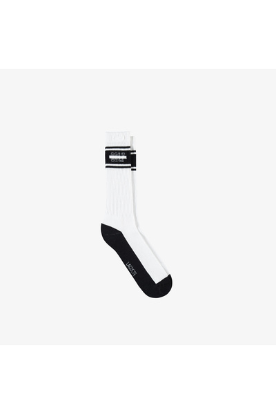 Lacoste Erkek Baskılı Beyaz Çorap