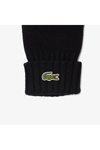 Lacoste Unisex Black Gloves