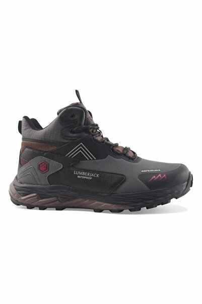 lumberjack Burk K.Gri - Kırmızı Erkek Outdoor Su Geçirmez Bot