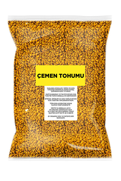 BY ORGANİK Çemen Otu Tohumu 1 Kg ( Elenmiş )