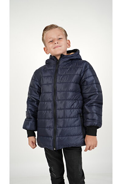 DUBLİNO KİDS Чоловічий дитячий водонепроникний та вітрозахисний куртка з капюшоном та хутряною підкладкою