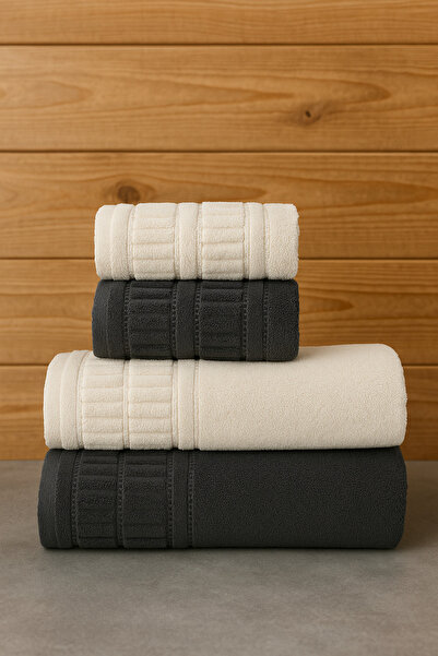 AYHANHOME Набір рушників для ванної кімнати, 4 шт. 2 шт. 50x90 - 2 шт. 90x150