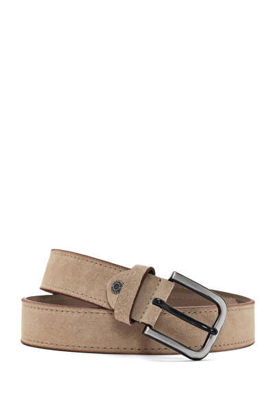 Derimod حزام جلد سويدي بيج للرجال - 000A2D1304610