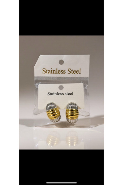 Kokoş KÜPE ÇELİK İKİ RENK KLASIK