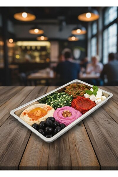 Jet's Home 430 Kalite Paslanmaz Çelik Meze Küveti 19.5x29.5x3.2 cm Meze Tabağı