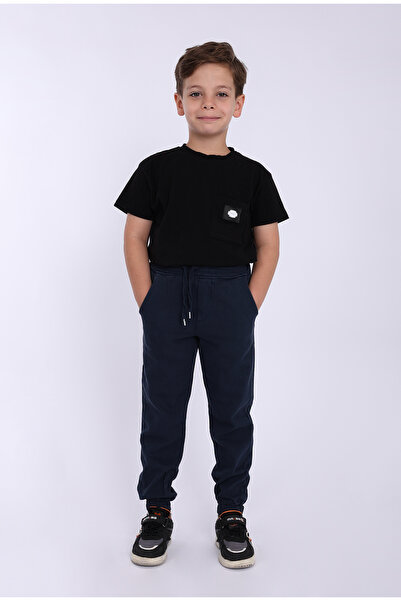 MYRAB DENİM Çocuk Beli Lastikli Kışlık Erkek Ve Kız Unisex Okulluk Pantolon