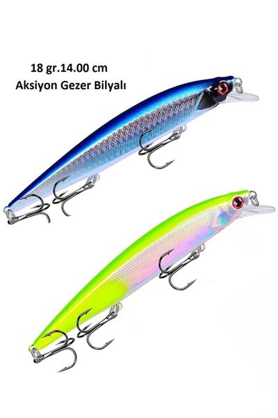 usmtekno Rapala Lures Yapay Suni Balık Yemi Turna Levrek Lüfer Yem Lrf Yem 2 Adet 14cm 18gr