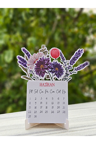 rengorawish 2026 Çiçekli Takvim Masa Takvimi