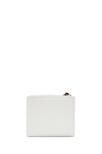 Derimod Portofel alb pentru femei cu detaliu accesorii - 000A2D5608FT