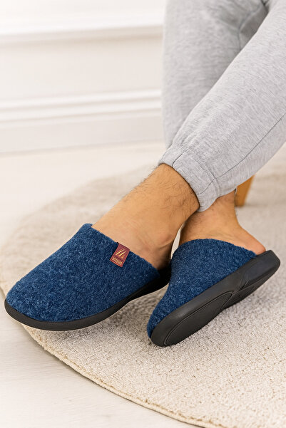 GEZER Felt Poly Sole Comfortable Winter House Slippers Guest Slippers Durable Carpet Slippers