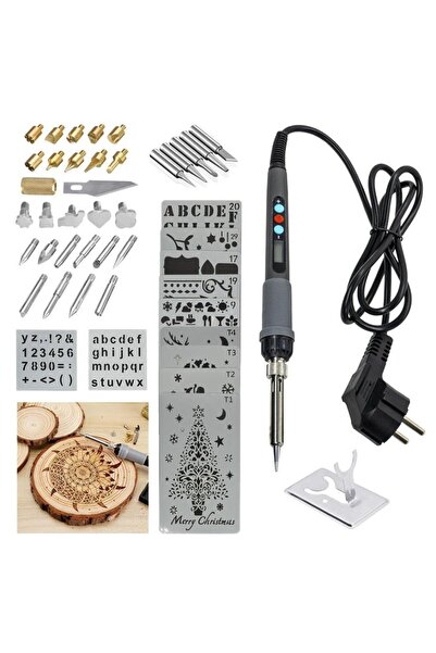 Genel Markalar Rox Wood 0143 Pro Ahşap Yakma ve Hobi Seti 60 Watt - 46 Parça