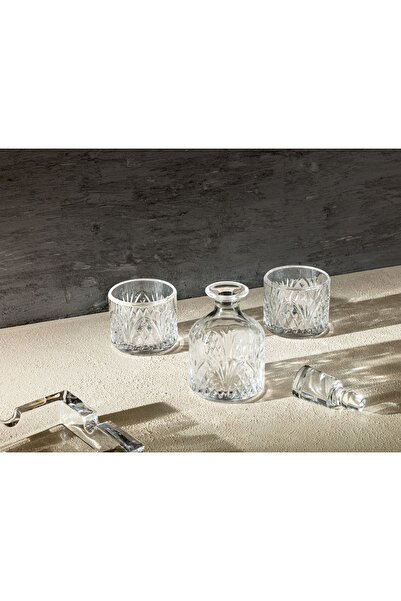 Madame Coco Viski Seti M&g Home Madame Coco Aron 3 Parça Cam Viski Karaf Seti - Kapaklı 3